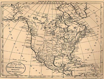 Historical Map of North America